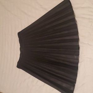 J Crew pleated midi Faux Leather skirt, brand new with tags, size 4